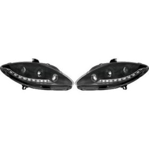 Set De Deux Phares Principaux H1/H1 Noir Seat Altea De 2004 À 2009 - Pièces auto Maroc