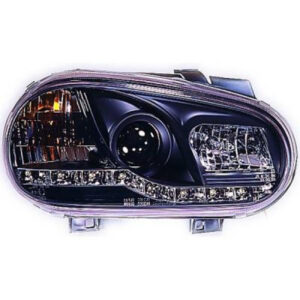 Set De Deux Phares Principaux H1/H1 Noir Volkswagen Golf 4 De 1997 À 2003 - Pièces auto Maroc