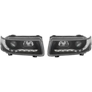 Set De Deux Phares Principaux H1/H1 Noir Volkswagen Passat De 1993 À 2006 - Pièces auto Maroc