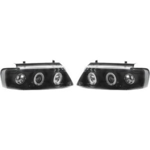 Set De Deux Phares Principaux H1/H1 Noir Volkswagen Passat De 1996 À 2000 - Pièces auto Maroc
