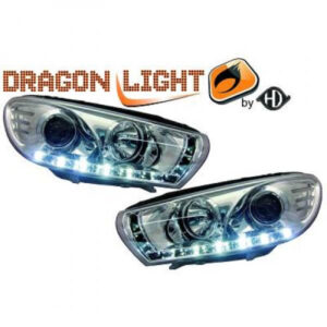 Set De Deux Phares Principaux H1/H7 Avec Correcteur Volkswagen Scirocco De 2008 À 2014 - Pièces auto Maroc