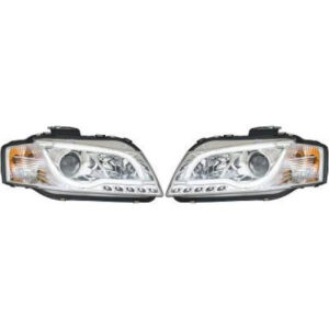Set De Deux Phares Principaux H1/H7 Chrome Audi A3 De 2003 À 2008 - Pièces auto Maroc