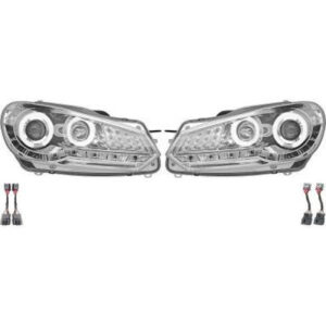 Set De Deux Phares Principaux H7 Avec Correcteur Volkswagen Golf 6 De 2008 À 2012 - Pièces auto Maroc