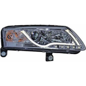 Set De Deux Phares Principaux H7/ H1 Chrome Audi A6 De 2004 À 2008 - Pièces auto Maroc