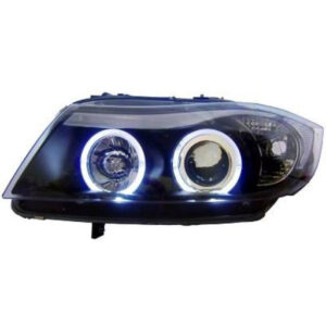 Set De Deux Phares Principaux H7/ H1 Noir Bmw Série 3 (E90, E91) De 2005 À 2008 - Pièces auto Maroc