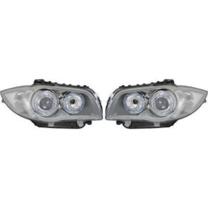 Set De Deux Phares Principaux H7/H7 Chrome Bmw Série 1 (E81, E82, E88) De 2004 À 2011 - Pièces auto Maroc