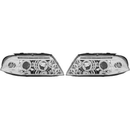 Set De Deux Phares Principaux H7/H7 Chrome Volkswagen Passat De 2000 À 2005 - Pièces auto Maroc