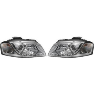 Set De Deux Phares Principaux H7/H7 Limpide Audi A3 De 2003 À 2008 - Pièces auto Maroc