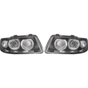 Set De Deux Phares Principaux H7/H7 Noir Audi A3 De 2000 À 2003 - Pièces auto Maroc