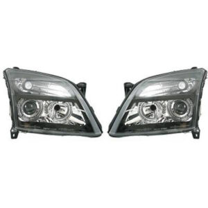 Set De Deux Phares Principaux H7/H7 Noir Opel Vectra C De 2002 À 2005 - Pièces auto Maroc