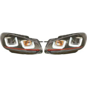 Set De Deux Phares Principaux Version Halogène Rouge Volkswagen Golf 6 De 2008 À 2012 - Pièces auto Maroc
