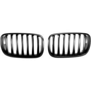 Set Des Deux Grilles De Calandre Noir Bmw X5 (E70) De 2007 À 2013 - Pièces auto Maroc