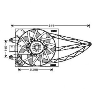 Ventilateur Refroidissement Du Moteur Avec Climatisation Fiat Panda (169) De 2003 À 2012 - Pièces auto Maroc
