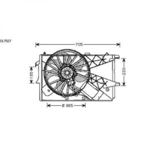 Ventilateur Refroidissement Du Moteur Avec Climatisation Opel Meriva De 2003 À 2010 - Pièces auto Maroc