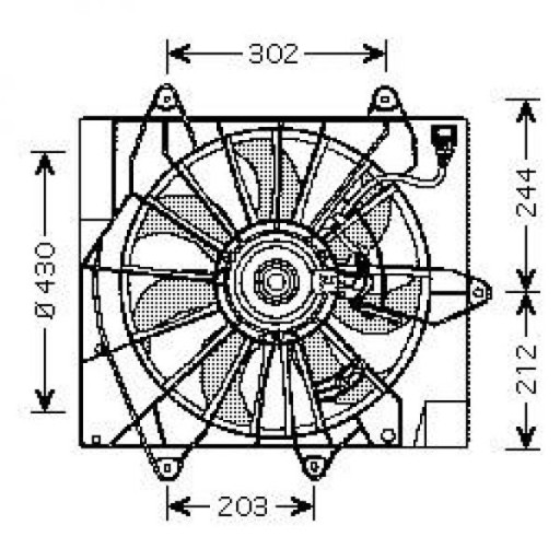 Ventilateur Refroidissement Du Moteur Chrysler Pt Cruiser De 2006 À 2009 - Pièces auto Maroc