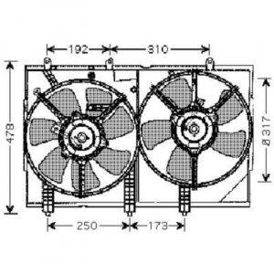 Ventilateur Refroidissement Du Moteur Mitsubishi Oulander 1 De 2003 À 2006 - Pièces auto Maroc