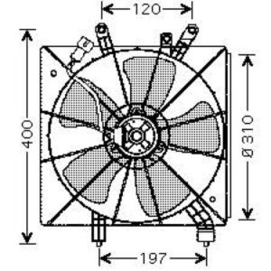 Ventilateur Refroidissement Du Moteur Sans Climatisation De 2001 À 2005 - Pièces auto Maroc