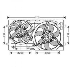 Ventilateur Refroidissement Du Moteur Volkswagen New Beetle De 1998 À 2011 - Pièces auto Maroc